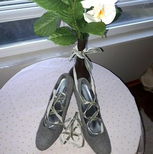 🔥BOGO $1🔥CHRISTINE & KELLY lace up tweed wedge